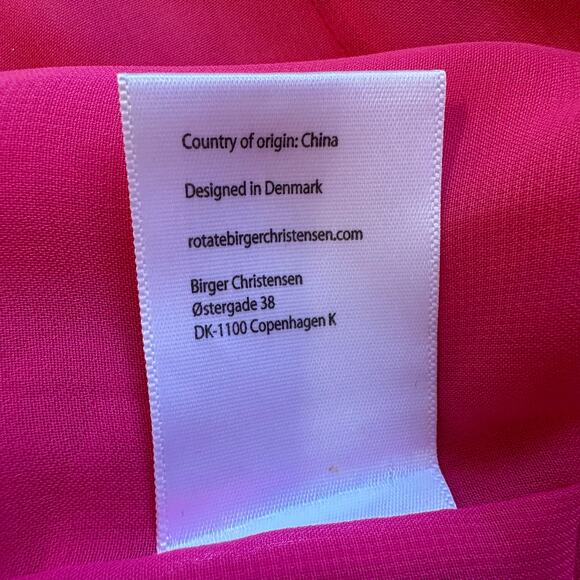 Rotate by Birger Christensen Style 1 Pink Carnation Puff Sleeve Mini Dress 36=4 - Picture 13 of 13